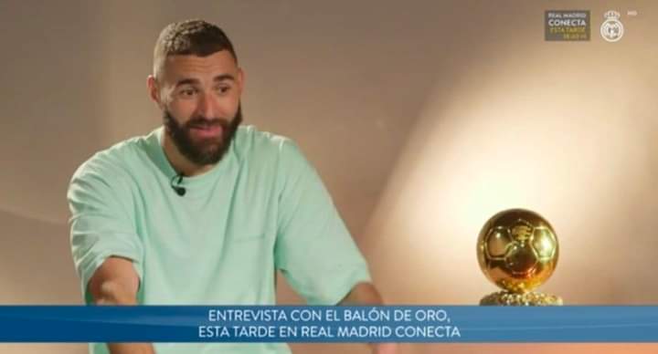 'Tenía 3 sueños: comprar una casa para mi madre, lo he hecho, fichar por el Madrid porque es el mejor equipo del mundo y ganar el balón de oro.'