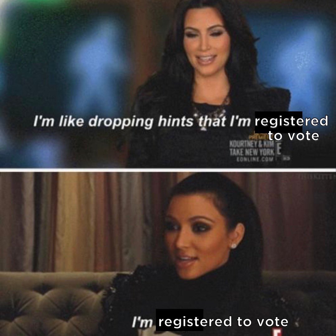 UnPACPitt's tweet photo. Baddies are registered to vote 😌 https://t.co/f2i1NYxhFc