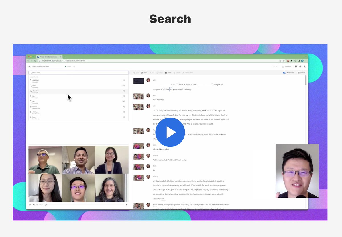 dingzeyuli's tweet photo. We also made a list of tutorial videos to help you get started. Check out all the tutorials by scrolling down the webpage! https://t.co/cuDHuUhPbS
PS: I made a short tutorial on the AI/ML-enabled search in #projectblink. Go watch it and leave your feedback! https://t.co/ITRMXvE5bG