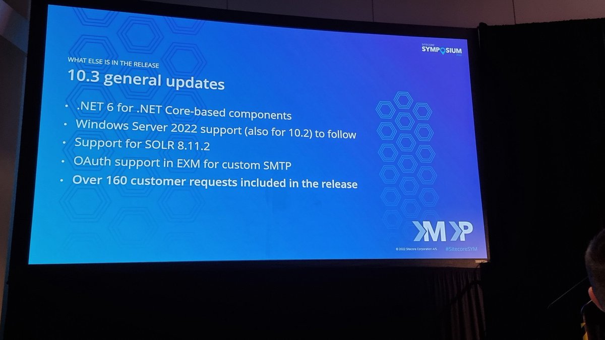 10.3 is a bridging release to start the headless journey. #SitecoreSYM