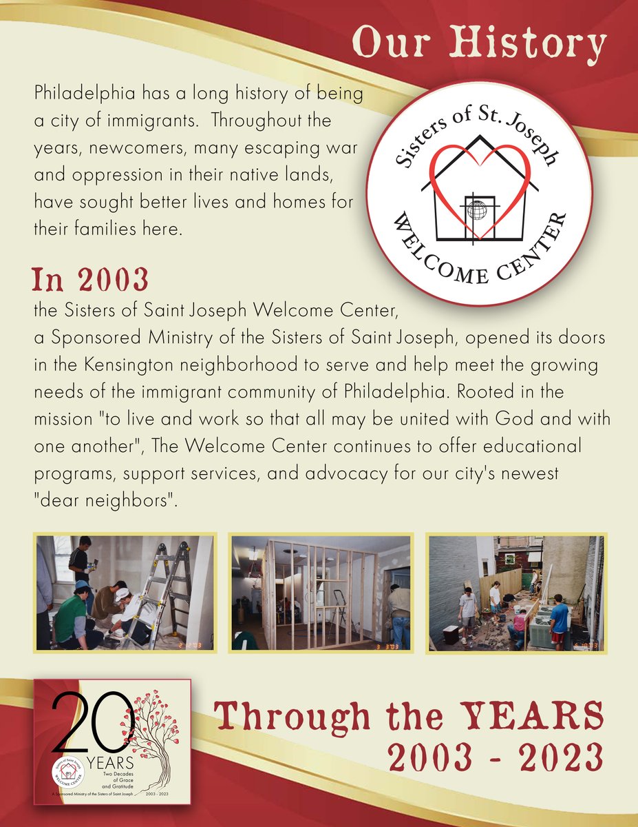 SSJWC's tweet photo. As we prepare to celebrate our 20th Anniversary in 2023, we reflect on the history of the SSJ Welcome Center… https://t.co/Jw7yQtCx9h