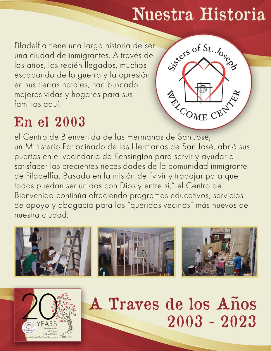 SSJWC's tweet photo. As we prepare to celebrate our 20th Anniversary in 2023, we reflect on the history of the SSJ Welcome Center… https://t.co/Jw7yQtCx9h