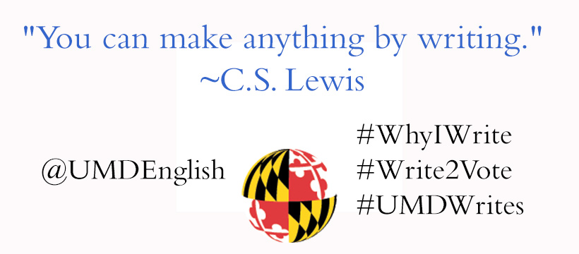~National Day on Writing~ #WhyIWrite #Write2Vote #UMDWrites <a href="/ncte/">National Council of Teachers of English (NCTE)</a>