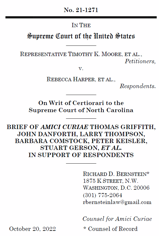 Neal katyal on twitter in moore v harper this brief was just filed