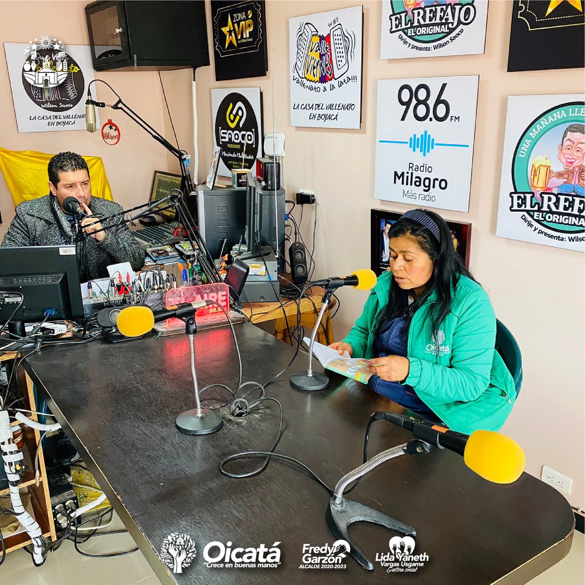 A través de la emisora Radio Milagro 98.6 f.m. hoy se ha desarrollado la jornada de lectura “Leer es crecer”
