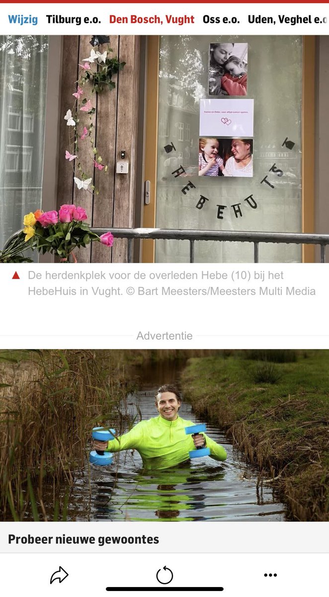 Melnieuw85's tweet photo. Alsof het nog niet erg genoeg is…Hier zal wel niets tegen te doen zijn, maar hoe ongepast kan een reclame zijn onder dit bericht #asr #ditzo #brabantsdagblad #hebe #sanne #riphebe #ripsanne https://t.co/Btmt5FDCkc