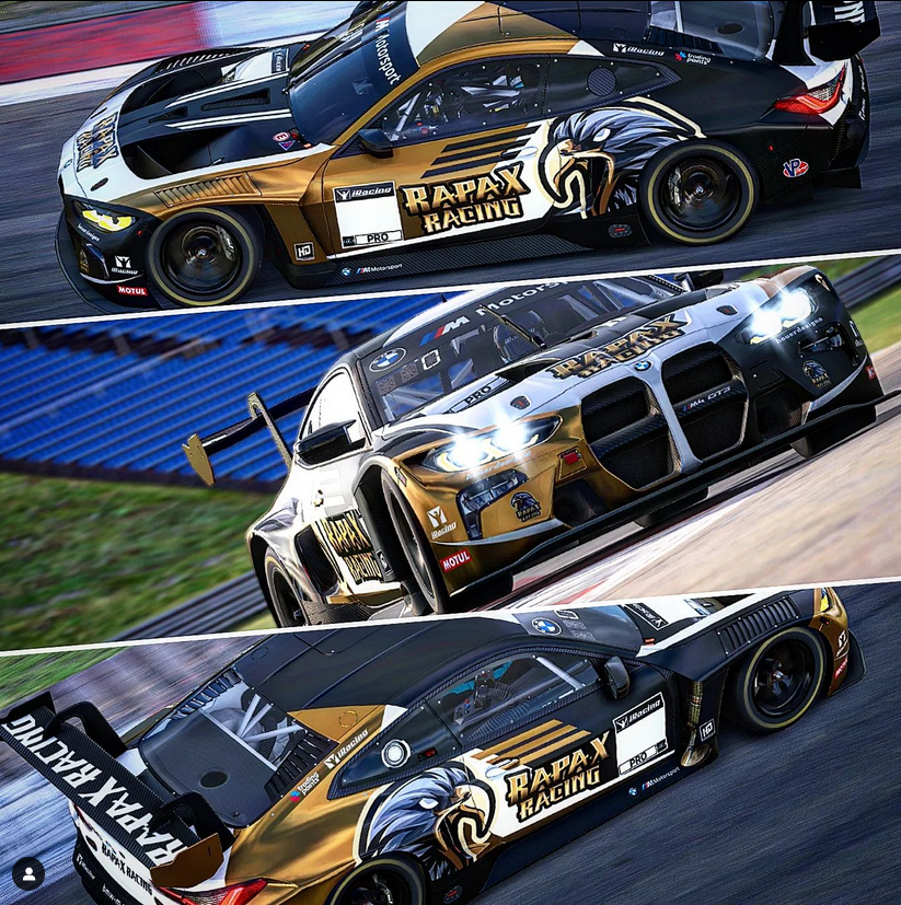 HauerDesigns's tweet photo. BMW M4 GT3
RAPAX Racing
@iRacing
@tradingpaints
#hauerdesigns #iRacing #iracingofficial #SimRacing #racecar #Racing #motorhome #motorsport #cars #gt3 #beautiful #simsport #race #bmw #bmwm4 #bmwmotorsport #carporn #TwitchDE #twitch https://t.co/Aik9NoTqTb
