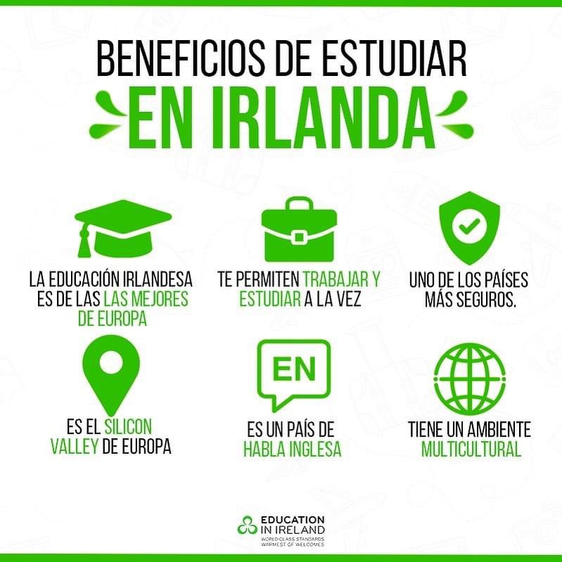 IrlEmbChile's tweet photo. ✨ ¿Siempre soñaste con estudiar en Irlanda? 
@IrelandLatam nos reúne los principales beneficios de la isla 🇮🇪

Si quieres recibir novedades y oportunidades, regístrate 👉 https://t.co/3HMo7PrxE2

#educationinireland #Ireland #Irlanda #EstudiaenIrlanda  #estudiaenelexterior https://t.co/4sS168M3YR