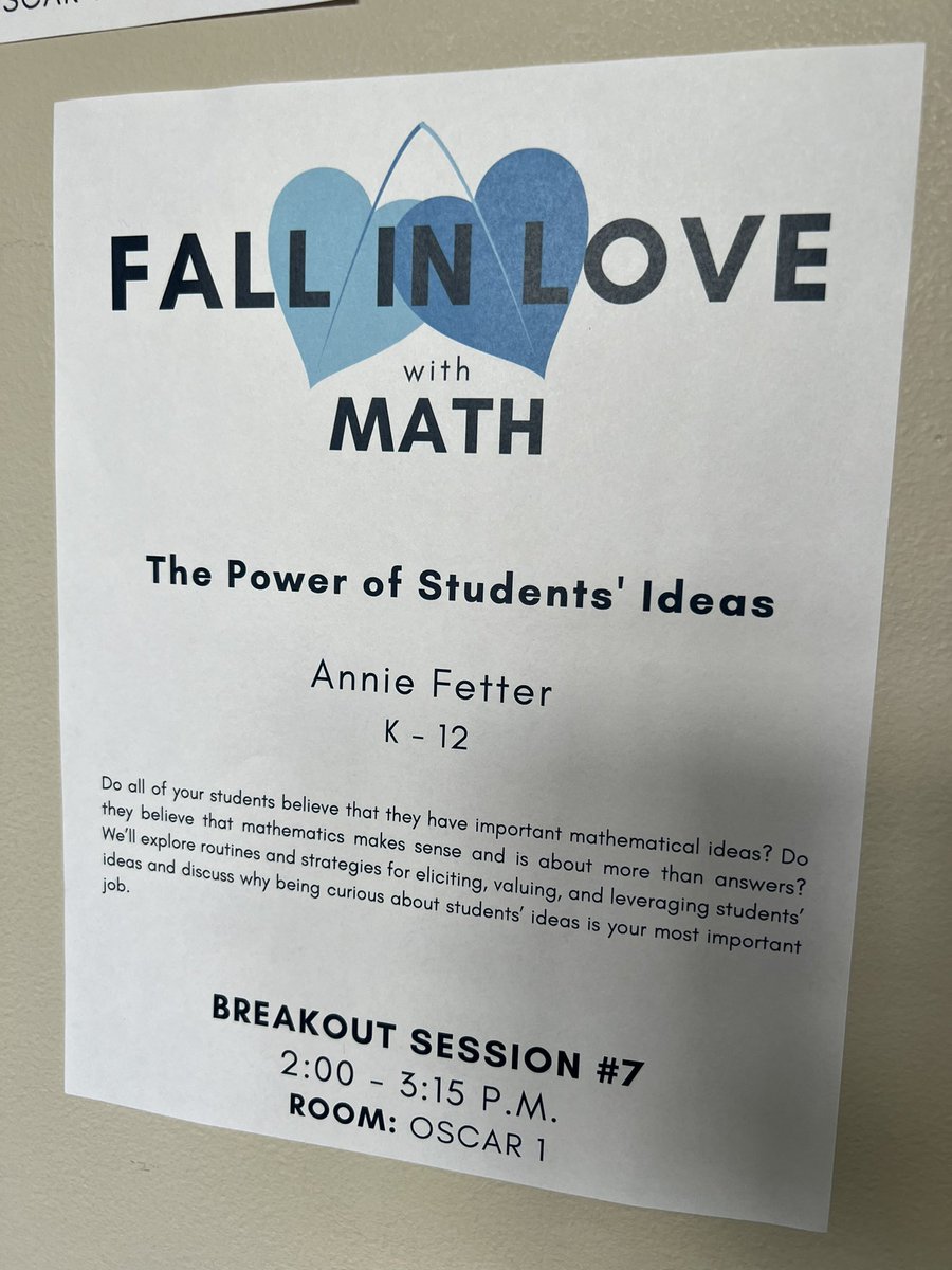 Back in my home state to #fallinlovewithmath, including with Melissa Perry of my high school @thetfordacademy. #GoPanthers!