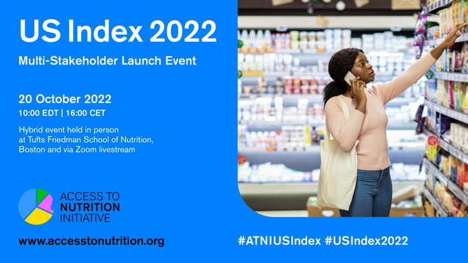 Today, @ATNIndex is launching the 2022 #ATNIUSIndex, which assesses nutrition-related performance of the largest 11 U.S. food & beverage companies. Learn which manufacturers are making progress to make, market & sell healthy food and drinks! bit.ly/3REEGy5