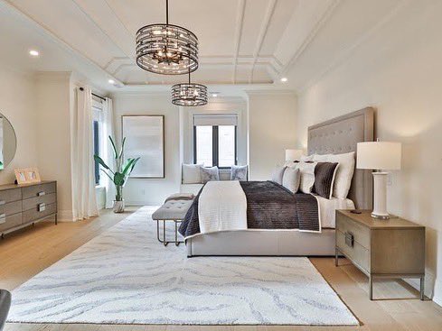 In partnership with #CapilongoFineHomes we are showcasing our luxury hotel inspired bedroom in this project. 

The layering of creams, taupes and steel blues create a palette that is soothing and easy to work with. The headboard adds texture along with the accessories on the bed.