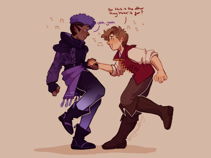 Roman can't learn about music without learning dance too >:) #RoleslayingWithRoman  