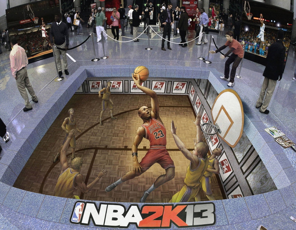 KurtWenner's tweet photo. The Assist
Even Michael Jordan needs help sometimes. Here he passes the ball to an enthusiastic participant- but is he out of bounds?
#kurtwenner #3dinteractiveart #3dpavementart #3dstreetpainting #3dexhibition #3dmuseum #3dart #3dstreetart #3dchalkart #3dsidewalkart https://t.co/U6cI5pkj12