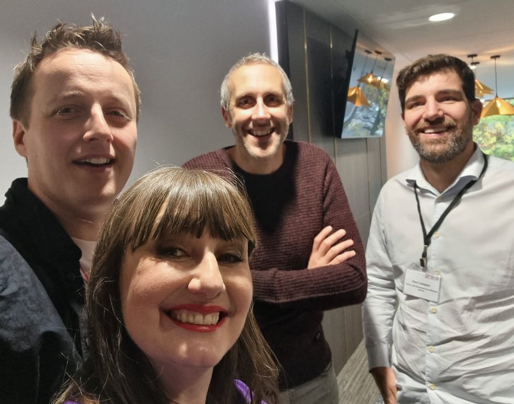 MortyJMo's tweet photo. The ghosts of FirePRO past and present - four generations of Chair over the last decade, all back together for #FirePRO22 https://t.co/aEOQ9wYT2b