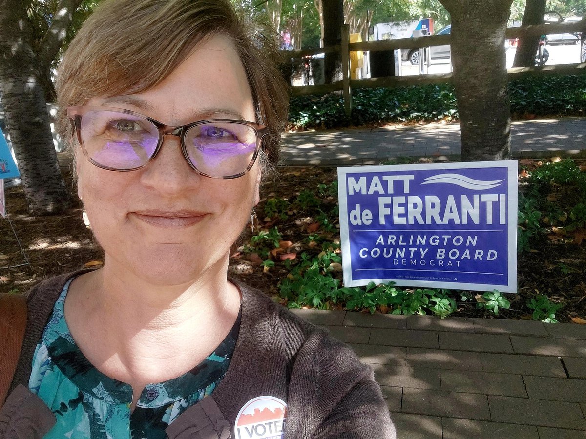 Just finished early voting. So happy to cast my vote for @Matt4Arlington , one of the most committed and collaborative elected officials I know.