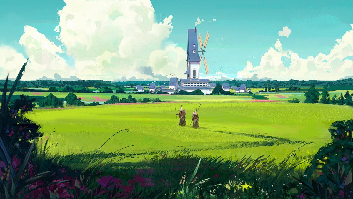 CarmesJocelin's tweet image. Some blue sky ☀️ #illustlation