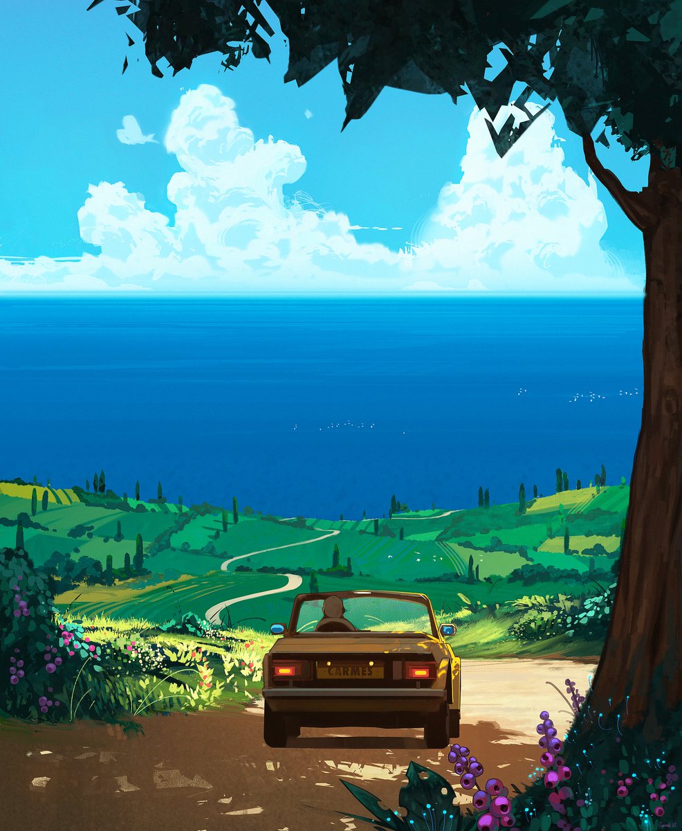 CarmesJocelin's tweet image. Some blue sky ☀️ #illustlation