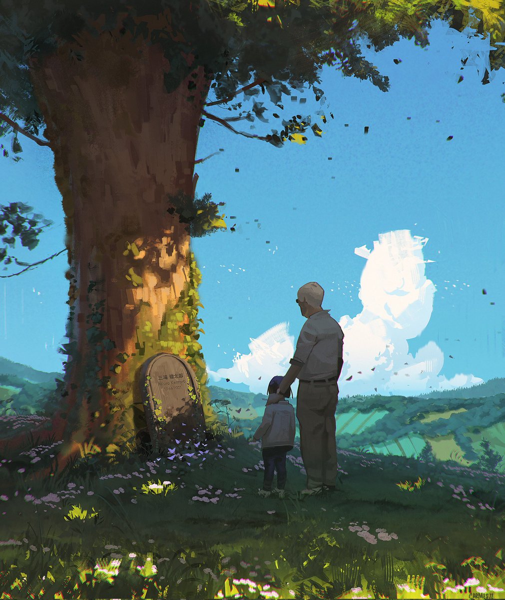 CarmesJocelin's tweet image. Some blue sky ☀️ #illustlation