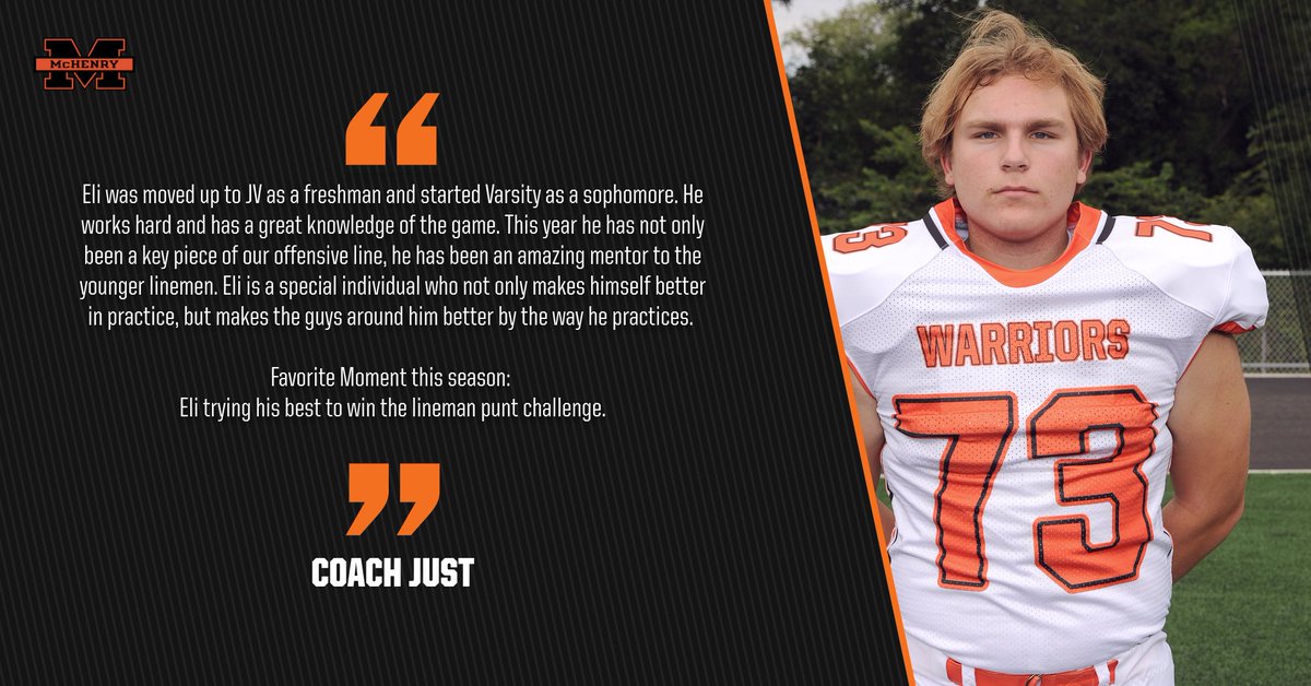 Eli Nothdorf, Senior
Offensive Line