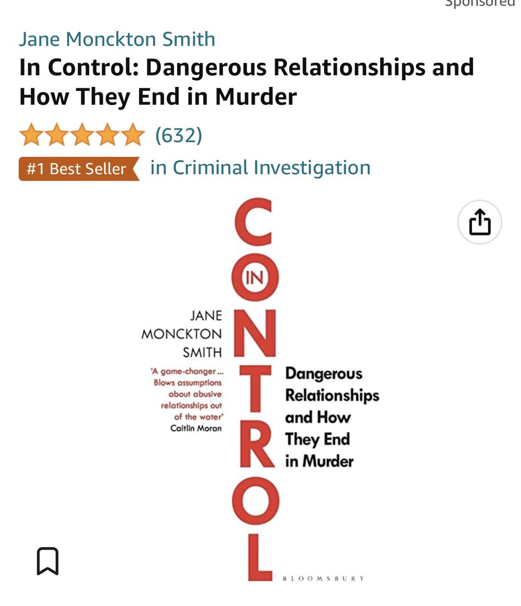 In Control is best seller today in Criminal Investigation 🎉🎉🤩