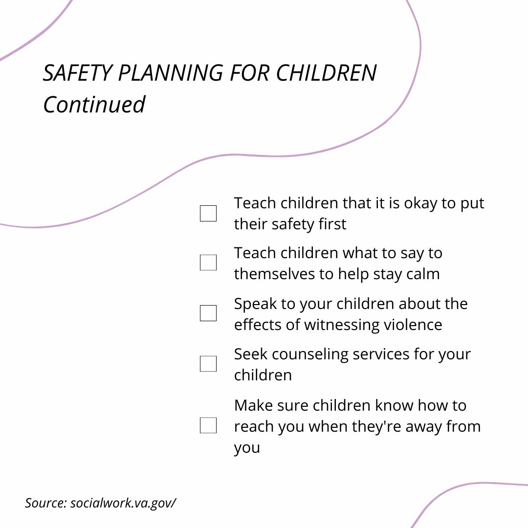 KWACares's tweet photo. It is important to plan for the safety of children in a DV situation. Safety planning for children may be assuring them violence is not okay, talking to them about what to do, and making sure they know escape routes. Learn more at https://t.co/hcudsrAZXC https://t.co/PpqoocAuPB