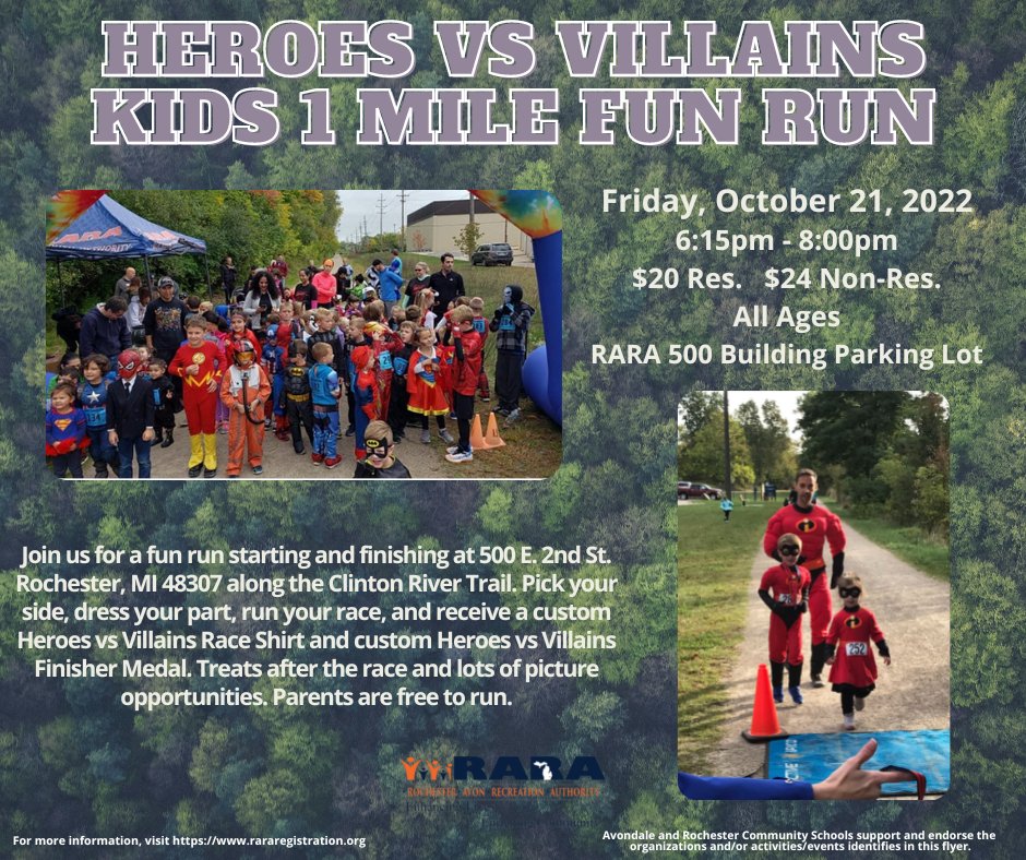 TOMORROW is the day make sure to get your kids signed up for this can't miss event! rararegistration.org/ViewCourseActi…