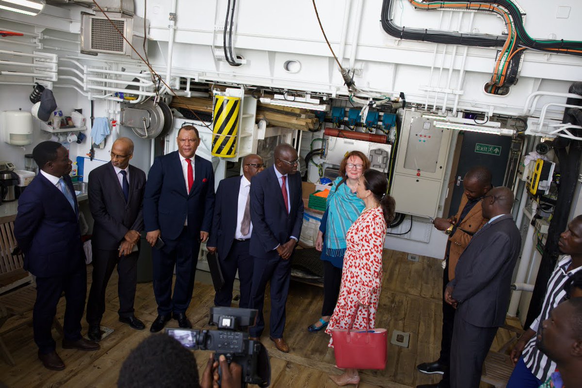 MereteEAFNansen's tweet photo. Today we learned more about the unique #ocean research facilities aboard the Dr #FridtjofNansen of the #EAFNansen Programme🚢🔬🐟
Find out more about this renowned research vessel and how it is strengthening our knowledge about the #ocean here: https://t.co/OstgADLUfG https://t.co/vpKdyJJLSP