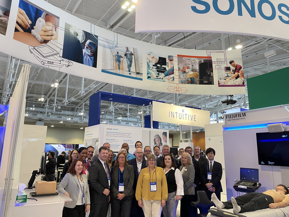 Another CHEST annual meeting in the books for the @FujifilmHealth and @Sonosite teams! We were so excited to directly connect with #CHEST2022 attendees and collaborate within the #pulmonary medicine community. Thank you @accpchest for hosting another successful event.