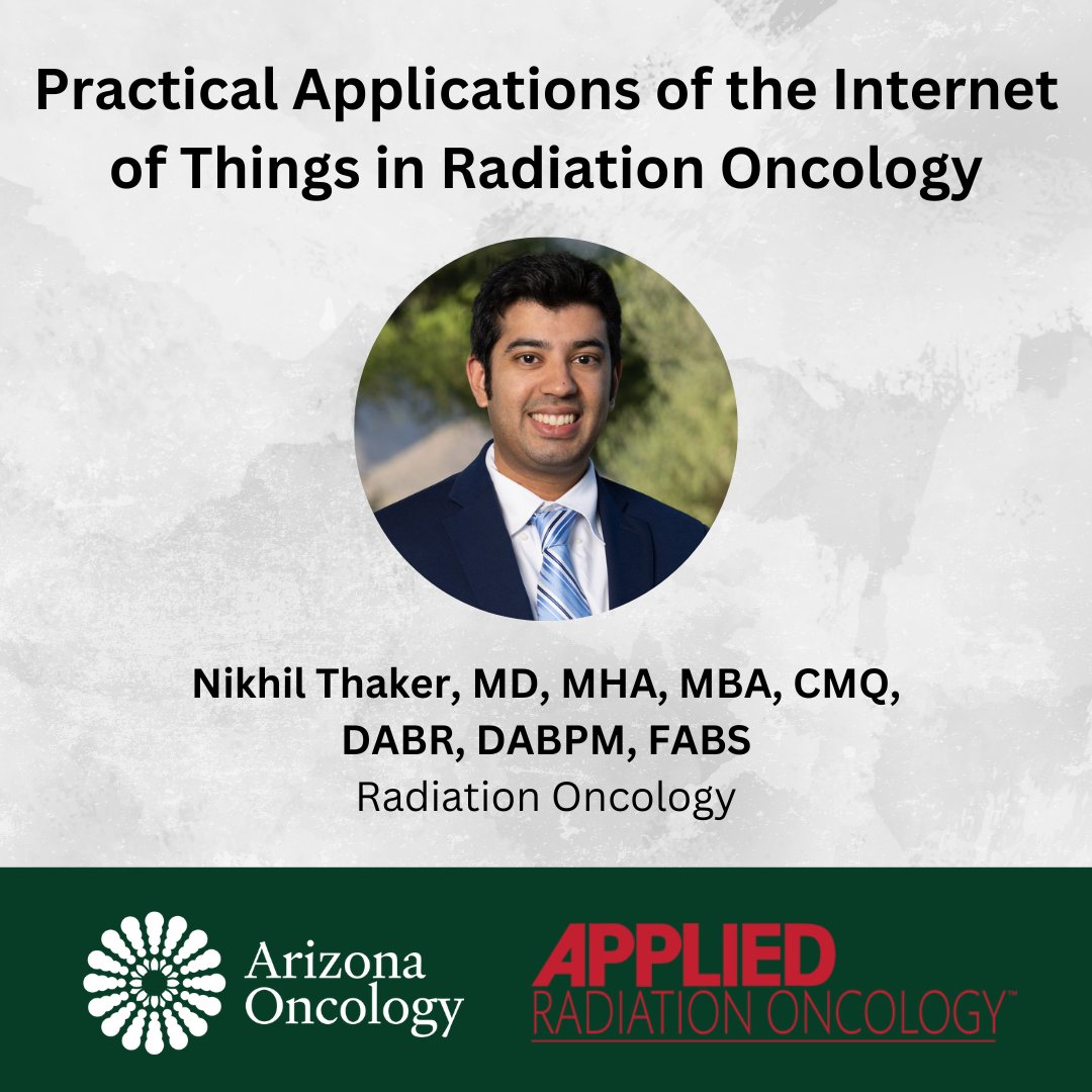 Arizona Oncology (@azoncology) on Twitter photo Congratulations to Dr. Thaker and his co-authors on their manuscript about ‘Practical Applications of the Internet of Things in Radiation Oncology’ being accepted by ARO. ow.ly/4suh50LgQkS
<a href="/NGThaker_XRT/">Nikhil G. Thaker, MD</a>
<a href="/tjroycemd/">Trevor J. Royce MD MPH FASCO</a>
<a href="/Sushilberiwal/">Sushil</a>
<a href="/CShahMD/">Chirag Shah</a>
<a href="/BrianDeMD/">Brian De, MD</a> Congratulations to Dr. Thaker and his co-authors on their manuscript about ‘Practical Applications of the Internet of Things in Radiation Oncology’ being accepted by ARO. ow.ly/4suh50LgQkS
<a href="/NGThaker_XRT/">Nikhil G. Thaker, MD</a>
<a href="/tjroycemd/">Trevor J. Royce MD MPH FASCO</a>
<a href="/Sushilberiwal/">Sushil</a>
<a href="/CShahMD/">Chirag Shah</a>
<a href="/BrianDeMD/">Brian De, MD</a>