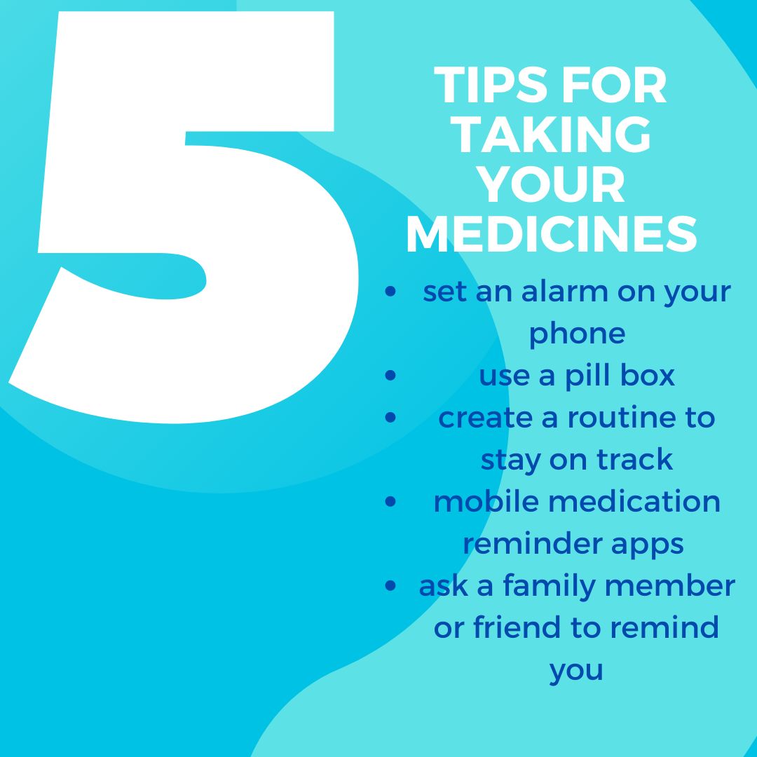 If you are having trouble taking your medication because of busy schedules you can:
- Set an alarm on your phone or watch
- Download medication reminder apps like My Therapy Pill Reminder
- Write it down on a post it note and place it somewhere you can see. #medication #pharmacy