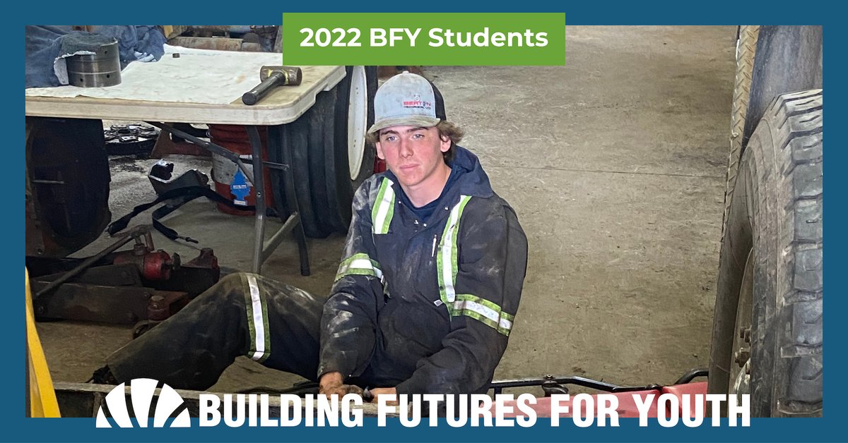 #BFYStudents // Mack (pictured) takes a moment to enjoy the experience working with Beaton Mechanical. BFY students work a minimum of 200 hours each summer, gaining pre-apprenticeship hours and exploring careers in the trades and construction. Learn more: buildingfutures.ca