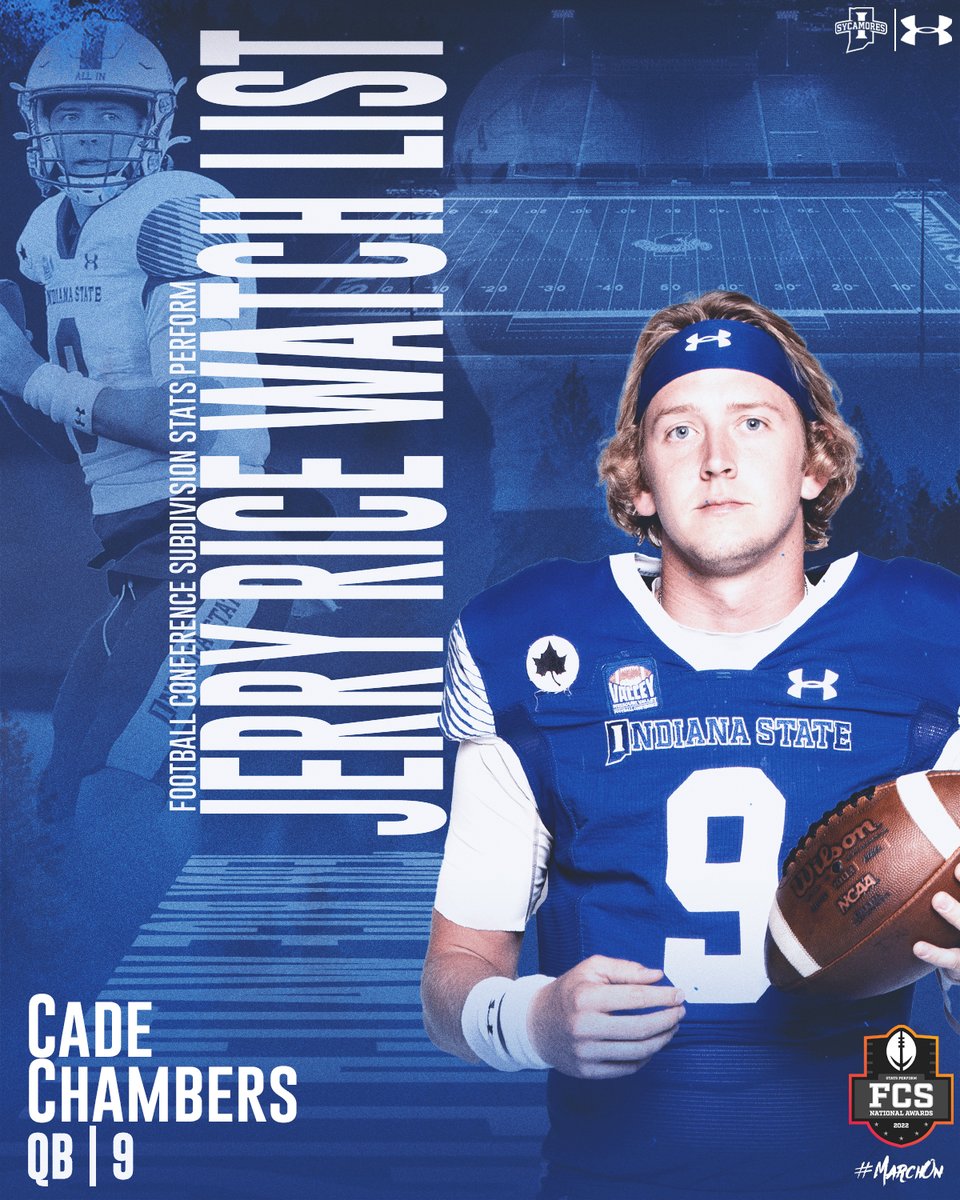 👀 on ISU quarterback <a href="/Cadechambers_03/">Cade Chambers</a> 

The Maryville, Tenn. native was named to the <a href="/StatsPerform/">Stats Perform</a> Jerry Rice Award Watch List

#MarchOn | #LeaveNoDoubt