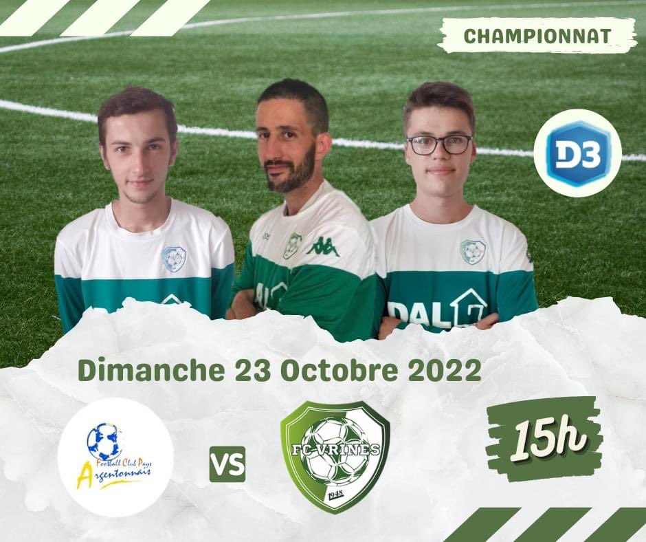 FCVRINES's tweet photo. 🆕 Les autres Matches du Dimanche 23 Octobre 2022 🟢⚪️ https://t.co/mjAKf2OARV