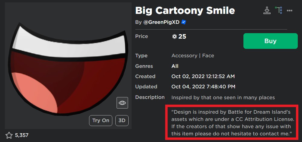 Roblox UGC Moments on Twitter: "UGC creator steals assets without
