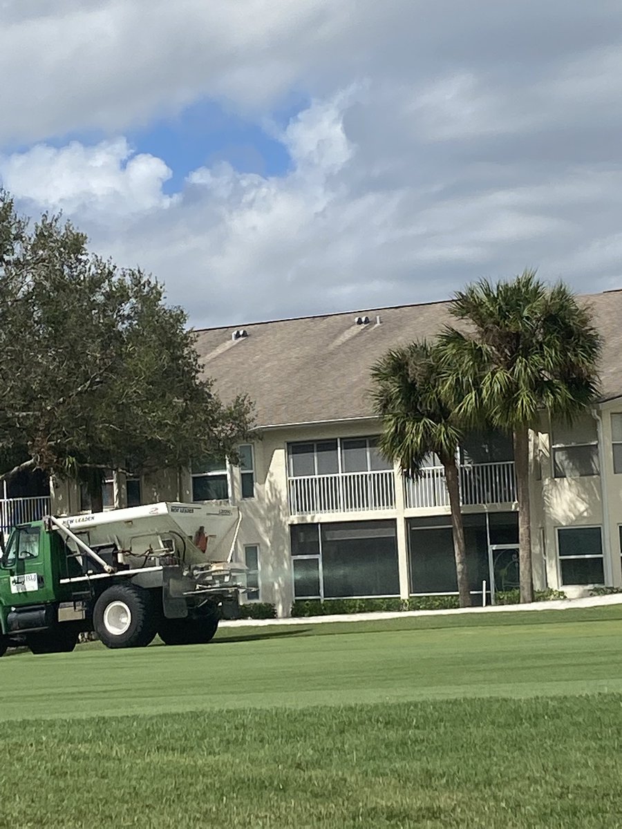 lovingturf's tweet photo. You have to love when @rljservicesinc shows up. You know it’s go time! Thanks again big guy, the help is much appreciated! #makingmoves #gobigorgohome @FertilizerDog #harrells #ronstar #postIan https://t.co/HQ8IQ1favi