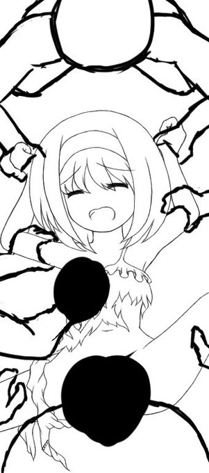 進捗です。
巣穴の中で何されてるの?な絶頂カットインを描いてます。
まだラフ。
この絵はアニメさせないので、ぶっかけまくりや群がるモンスターの手などもたくさん描けて良いですね。 