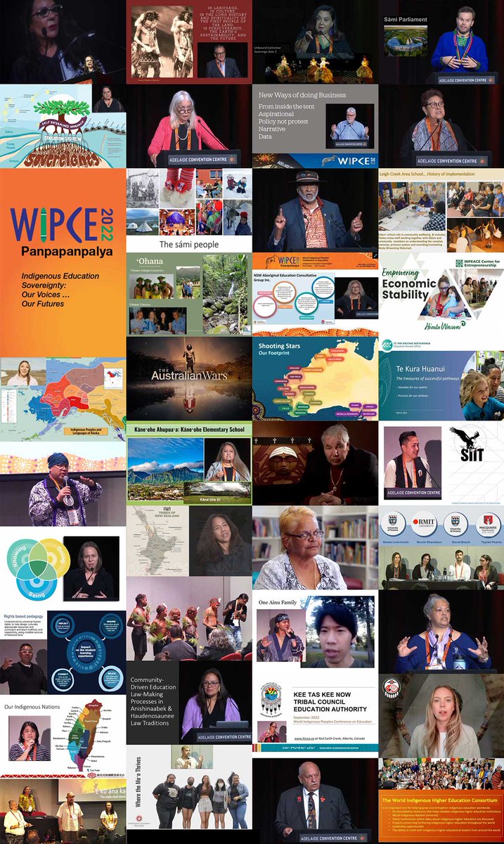More #WIPCE2022 images - a small sample (10%) of total presentations and workshops as 'the world's largest and most diverse Indigenous education forum'
wipce.net/2022-speakers/