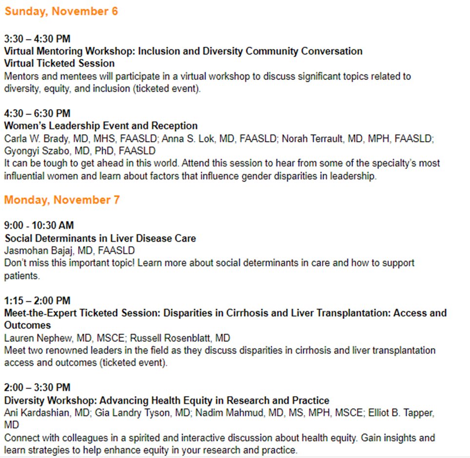 Howard T. Lee MD FAST (@howardtleemd) on Twitter photo Hi! #LiverTwitter, Please join <a href="/AASLDtweets/">AASLD</a> #LGBTQ Task Force at #TLM22 for our🏳️🌈events
🌈PRIDE RECEPTION: 6:30PM Fri
🌈MTE38: 1:15PM Sat, Hepatology care for🏳️⚧️pts by <a href="/GoachPA_DukeGI/">Elizabeth King Goacher, PA-C, AF-AASLD (she/her)</a> & <a href="/HowardTLeeMD/">Howard T. Lee MD FAST</a>
🌈Community Conversation: 10:30AM Sat: Introduction to #LGBTQ TF
More #DEI🗣️👇 Hi! #LiverTwitter, Please join <a href="/AASLDtweets/">AASLD</a> #LGBTQ Task Force at #TLM22 for our🏳️🌈events
🌈PRIDE RECEPTION: 6:30PM Fri
🌈MTE38: 1:15PM Sat, Hepatology care for🏳️⚧️pts by <a href="/GoachPA_DukeGI/">Elizabeth King Goacher, PA-C, AF-AASLD (she/her)</a> & <a href="/HowardTLeeMD/">Howard T. Lee MD FAST</a>
🌈Community Conversation: 10:30AM Sat: Introduction to #LGBTQ TF
More #DEI🗣️👇