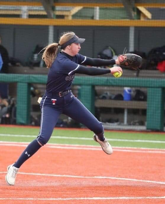 Ontario University Softball (@ous_softball) on Twitter photo Now announcing the 2022 OUS East Division Top Pitcher, for the second year in a row, from <a href="/UofTsoftball/">Varsity Blues Softball</a>, Katie Humhej
- 3-0 with 2 saves
- 35 innings pitched
- 5 runs allowed (3 earned)
- 5 walks
- 50 strikeouts
- 0.594 ERA
- 0.538 WHIP
- .119 opponent BA
#OUStoppitcher Now announcing the 2022 OUS East Division Top Pitcher, for the second year in a row, from <a href="/UofTsoftball/">Varsity Blues Softball</a>, Katie Humhej
- 3-0 with 2 saves
- 35 innings pitched
- 5 runs allowed (3 earned)
- 5 walks
- 50 strikeouts
- 0.594 ERA
- 0.538 WHIP
- .119 opponent BA
#OUStoppitcher