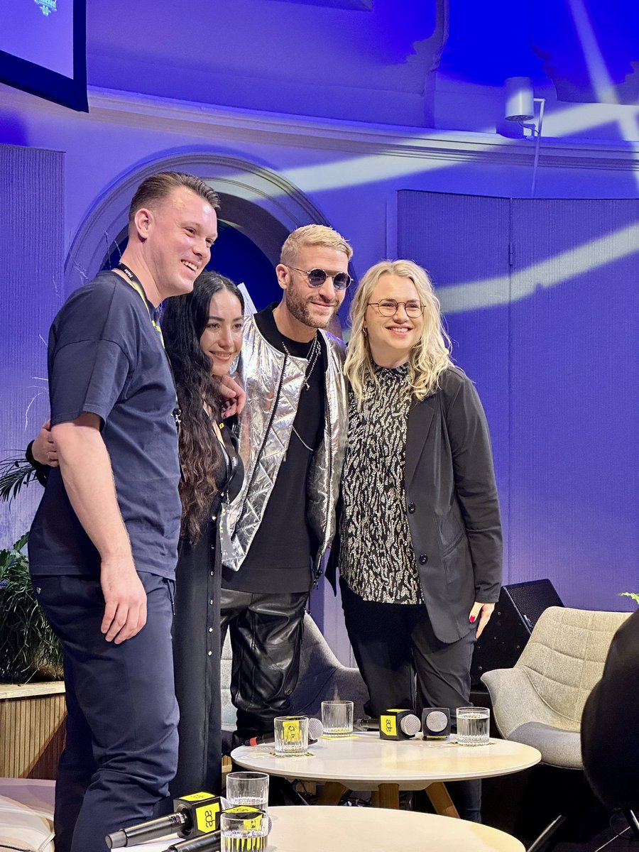 So, that was fun! Talking about synthetic media (like deepfakes) and AI possibilities, for example in the music and film industry. 

Together with <a href="/DonDiablo/">DonDiablo</a> <a href="/NinaDSchick/">Nina Schick</a> <a href="/vriparbelli/">Victor Riparbelli</a> <a href="/vfxchrisume/">Chris Umé</a> 

Honored to be a moderator during the <a href="/ADE_NL/">AmsterdamDanceEvent</a> conference.