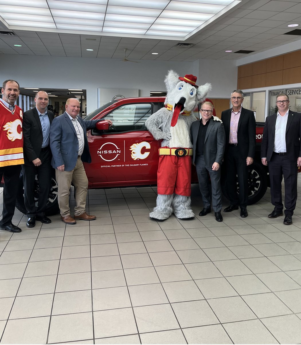 Welcome to the team 🛻 We're proud to announce @nissancanada as the official automotive partner of the #Flames!