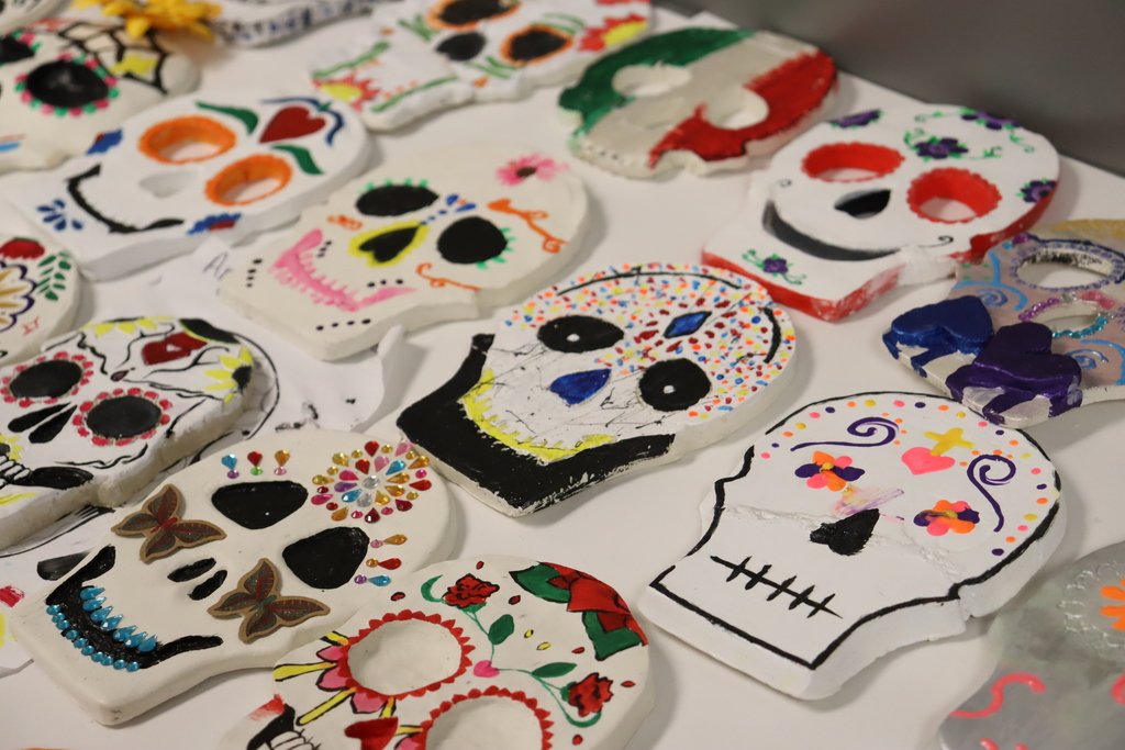 Kermit High School art students are proudly displaying their artwork. Photos taken by Kermit High School yearbook students.