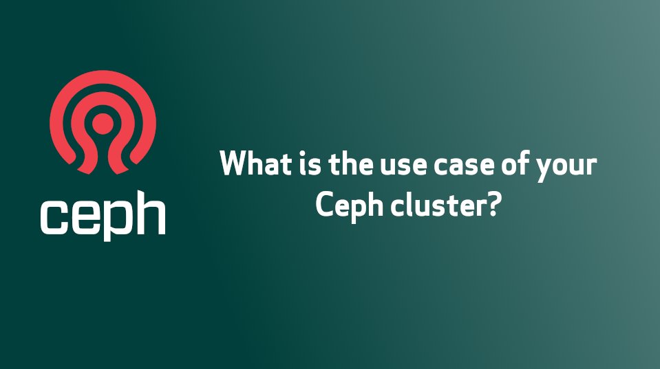 Ceph developers and doc writers are looking for responses from people in the user/dev community who have experience with a Ceph cluster. Our question: What is the use case of your Ceph cluster? docs.google.com/forms/d/e/1FAI…