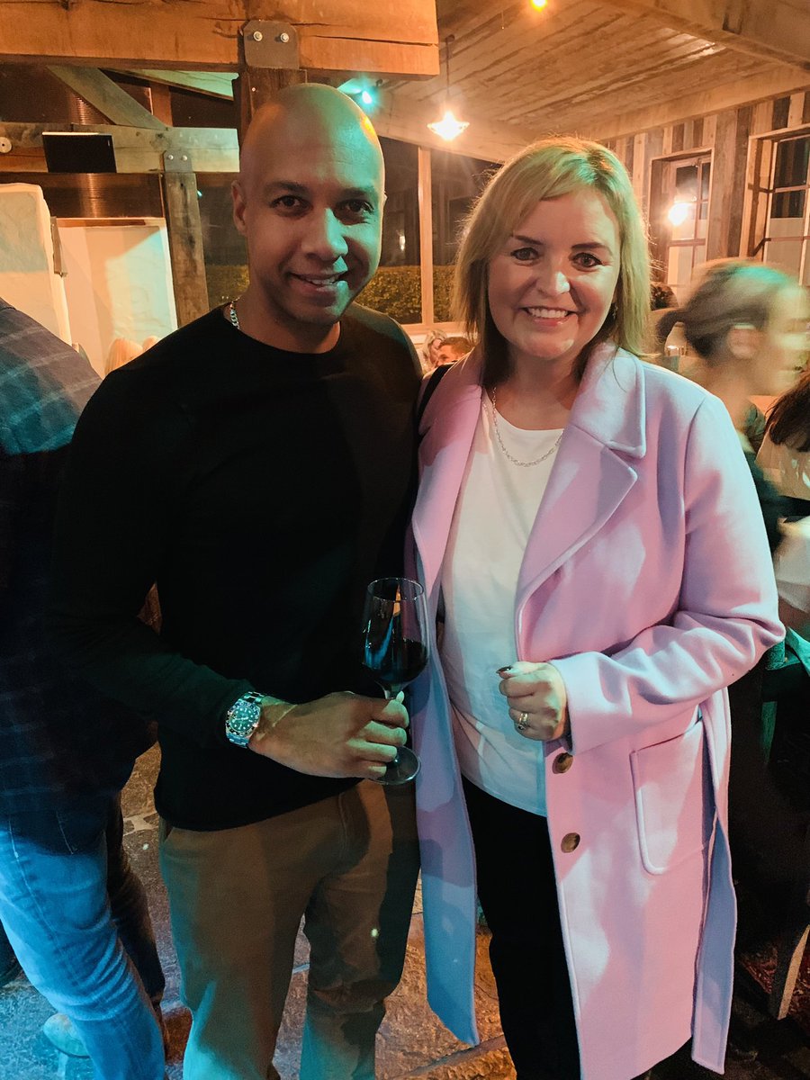 SportyNeesy's tweet photo. Lovely evening at the launch of #CastleKitchen barn at picturesque @GalgormCastle. Good to chat to @eating_ideas @radioibe @Dishyouwerehere @robinelliott. Best wishes to Georgie &amp; her team! https://t.co/YUj0IAlQhu