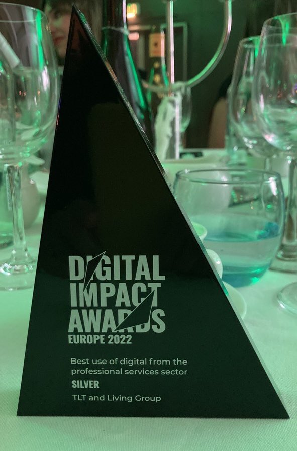 livinggroup's tweet photo. Congrats to @TLT_LLP for a second Silver #DIAward for Best Use of Digital from the professional services sector. #creatingdifference #digitalmarketing #lawfirm https://t.co/QFEzgvrv71