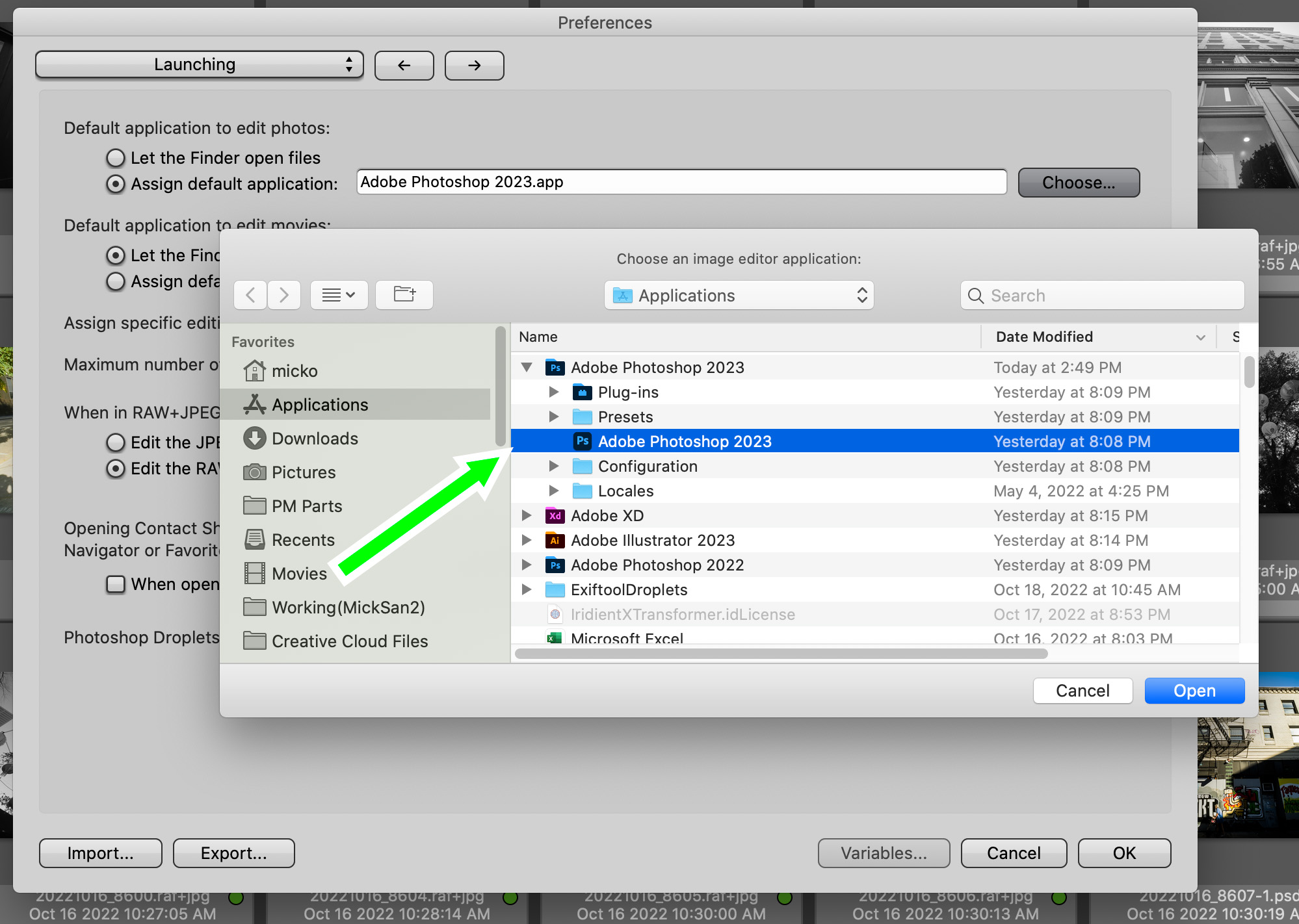 Photo Mechanic® on Twitter users who update to PS 2023 may