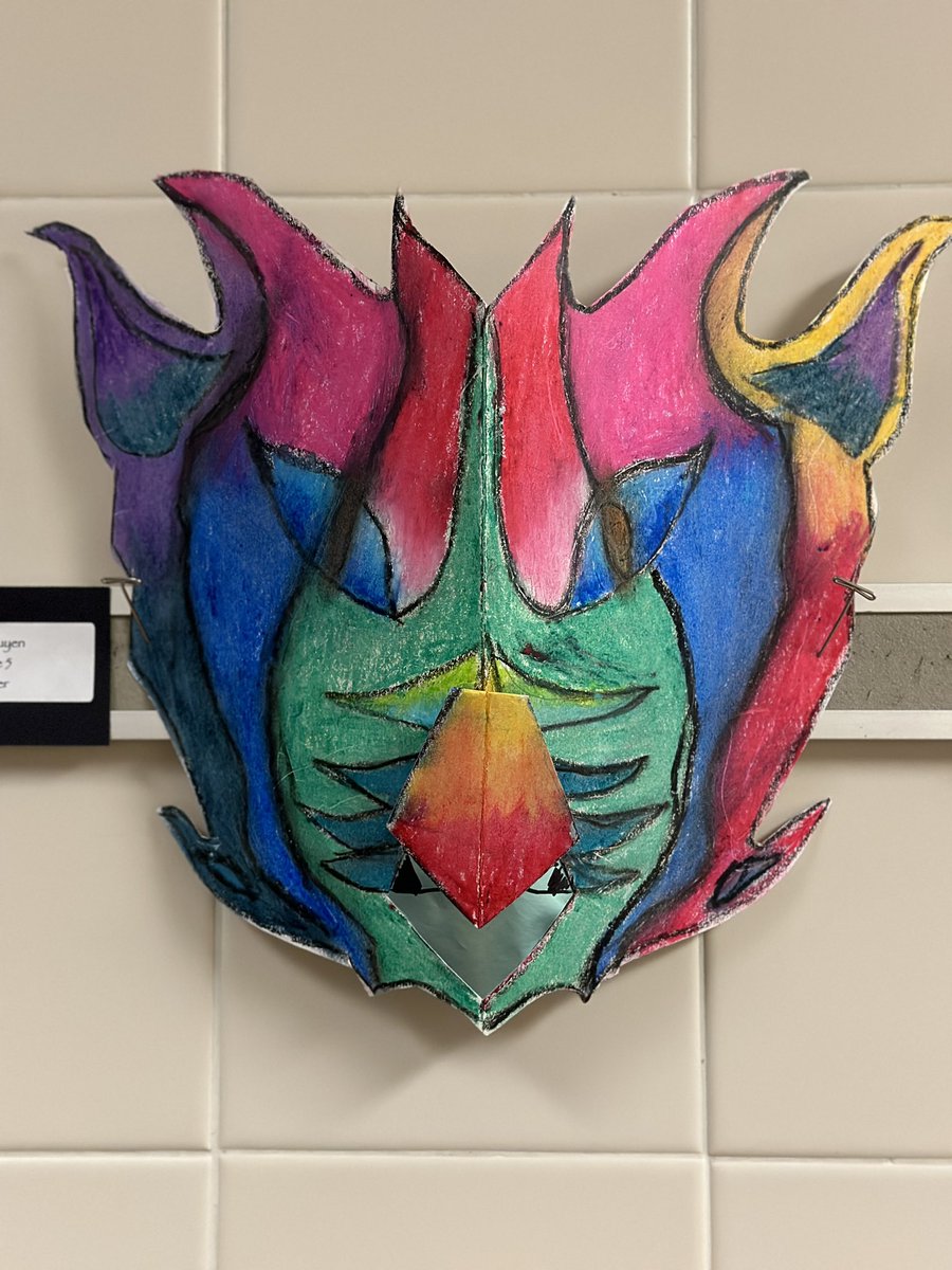 Amazing creature creations in 5th! Oil pastel.