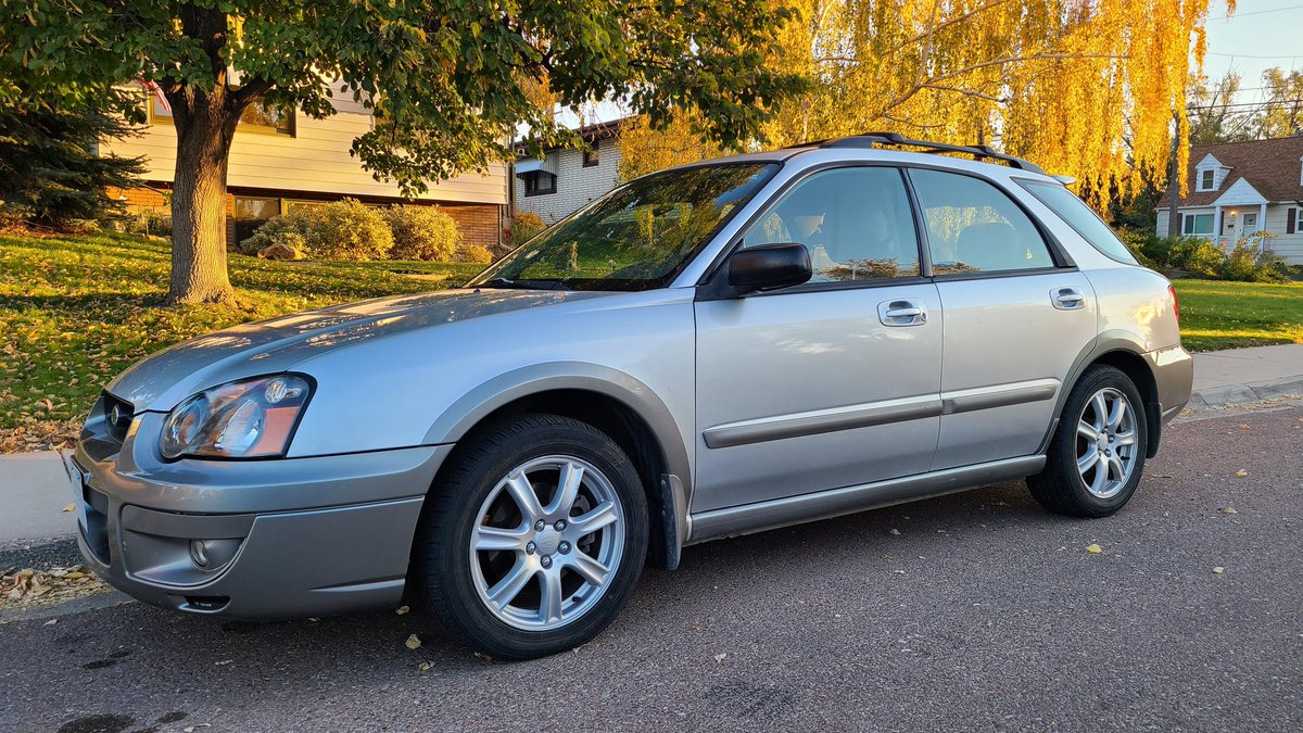 TonyBynum's tweet photo. Anyone in the market for a 2005 AWD subaru impreza sport? 184k miles. New toyos, recent head gaskets new plugs wires. Runs and looks great. DM if interested. #Subaru #forsale #montana https://t.co/8HTE8nRtYd