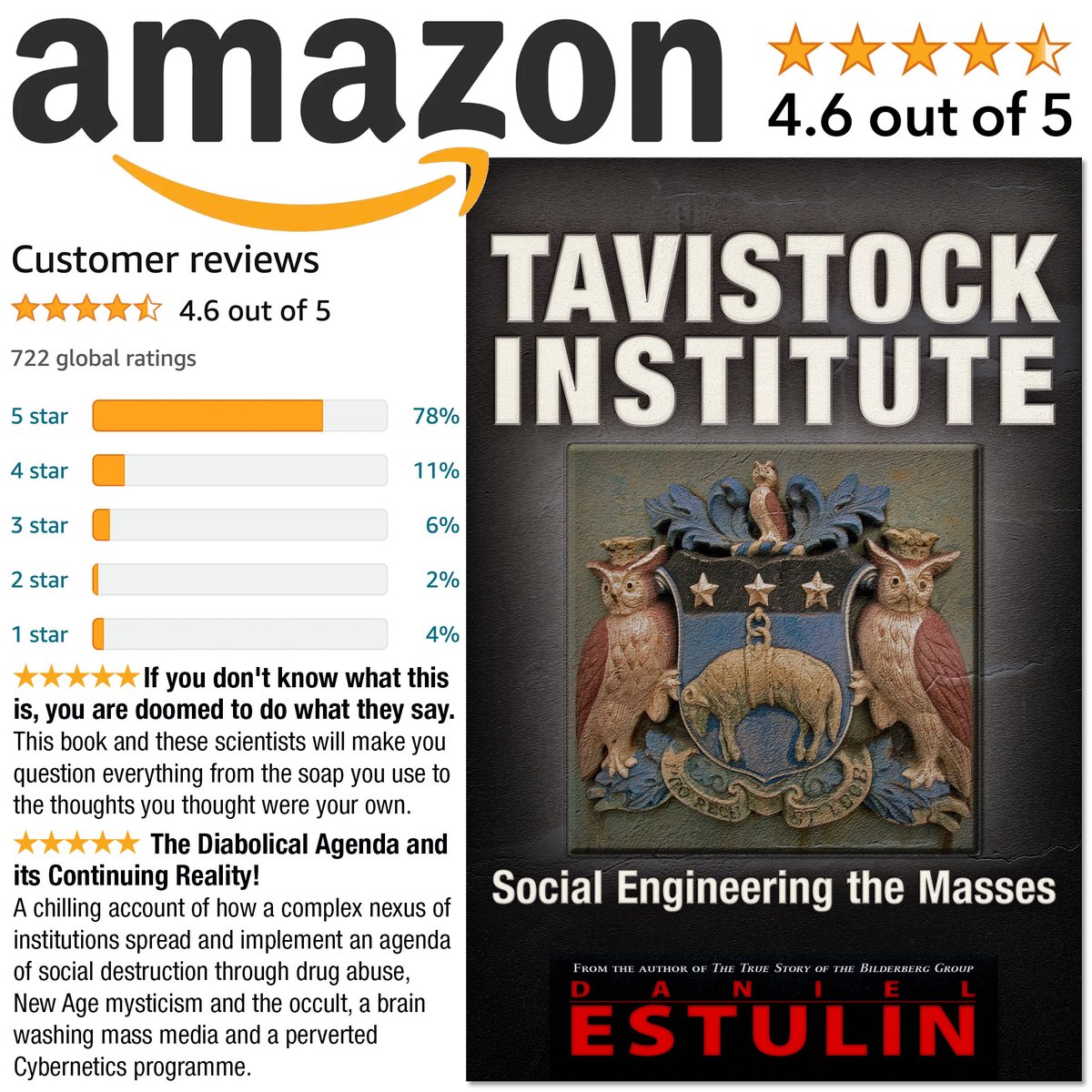 📗 TAVISTOCK INSTITUTE 📗

In this eye-opening work, both the Tavistock network and the methods of brainwashing and psychological warfare are uncovered. With connections to U.S. research institutes, think tanks, and the drug industry.

amzn.to/3xvTwAx