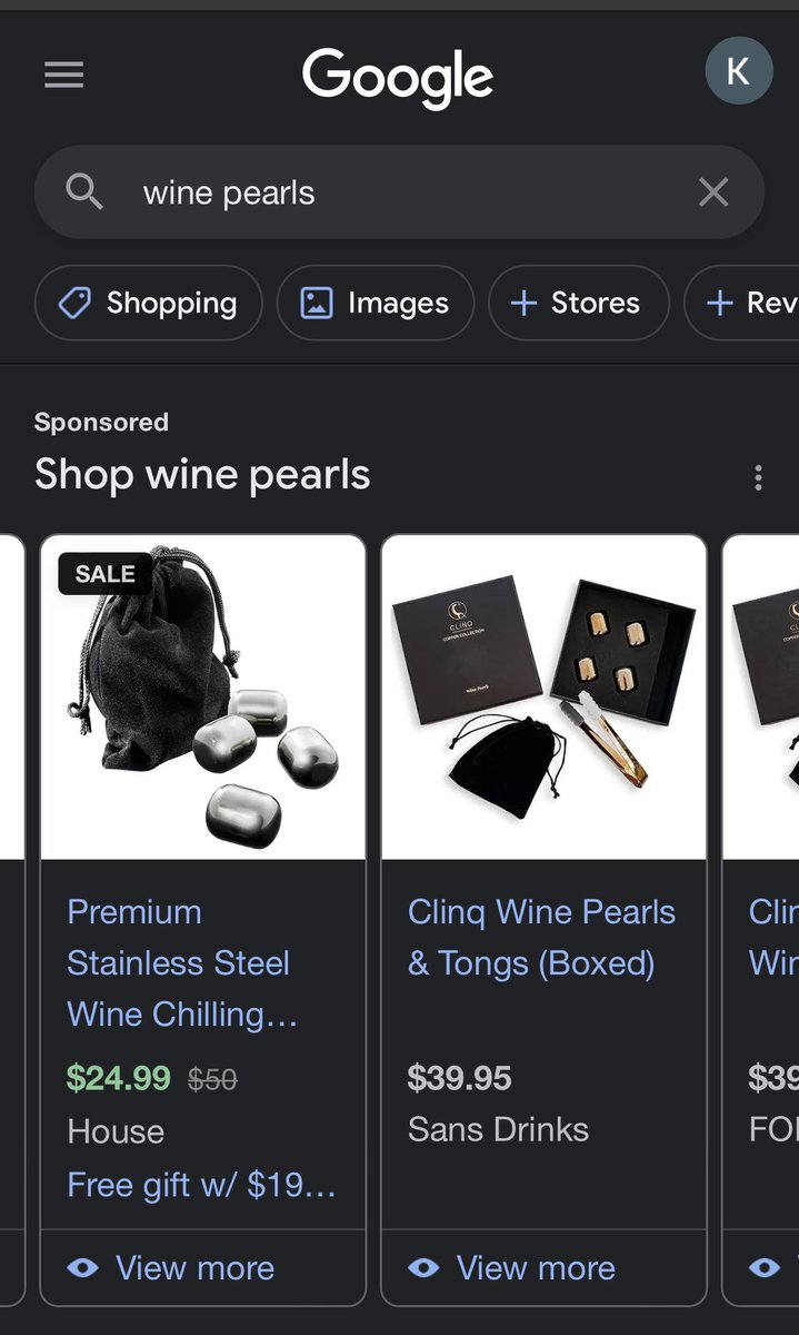 karajbishop's tweet photo. @CynicalJordan @swxxii @Shuttlecock Either wine pearls or have more smaller glasses of wine https://t.co/E1USktHnz1